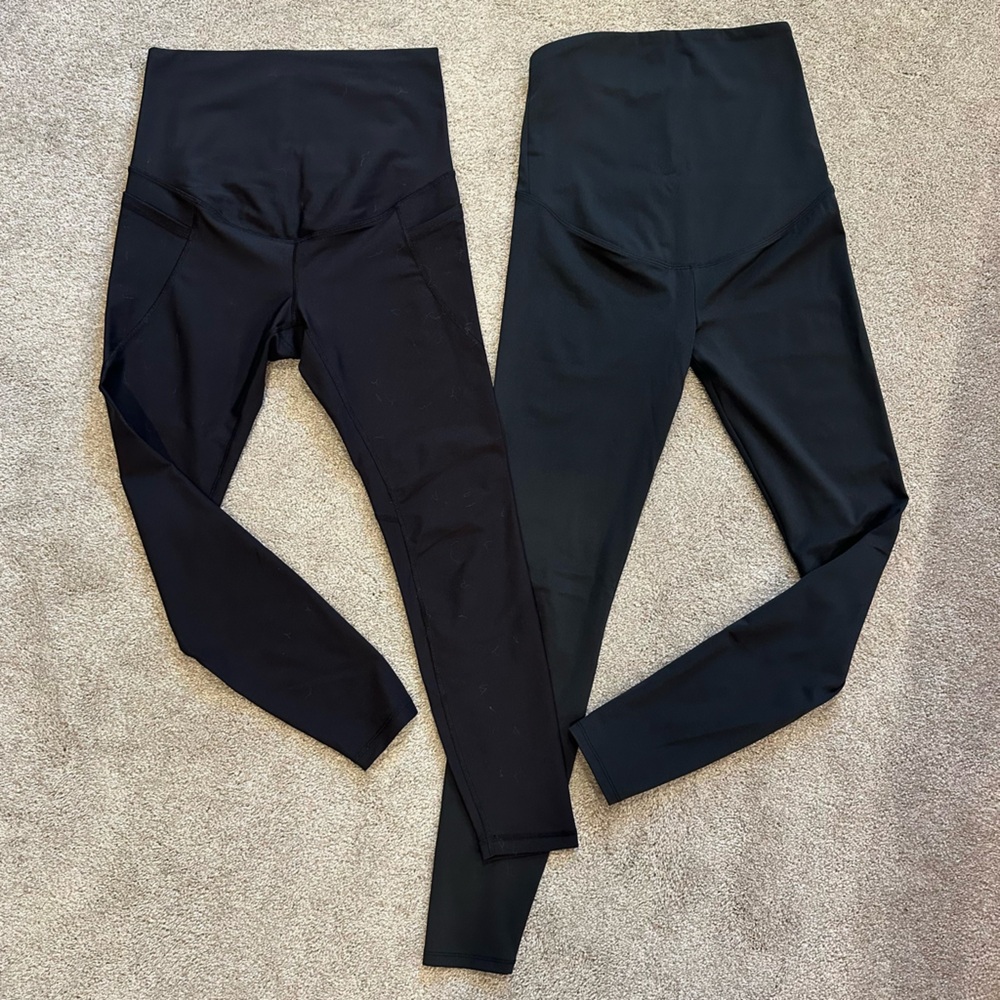 Old Navy Active Powersoft Maternity Leggings & Amazon Maternity Leggings